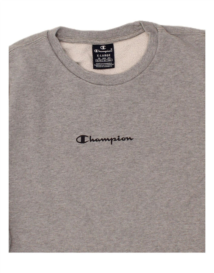 CHAMPION Mens Sweatshirt Jumper XL Grey Cotton Vintage Champion and Second-Hand Champion from Messina Hembry 