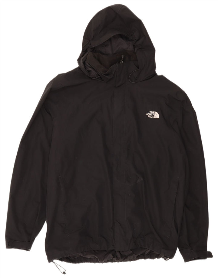 The North Face Regnjakke med hætte til mænd UK 44 2XL Sort Polyester