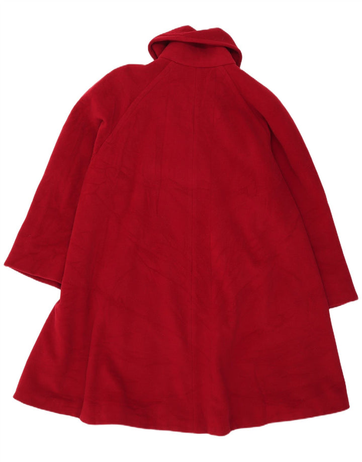 mabb Dame Oversized Dobbeltradet Frakke UK 18 XL Rød Uld