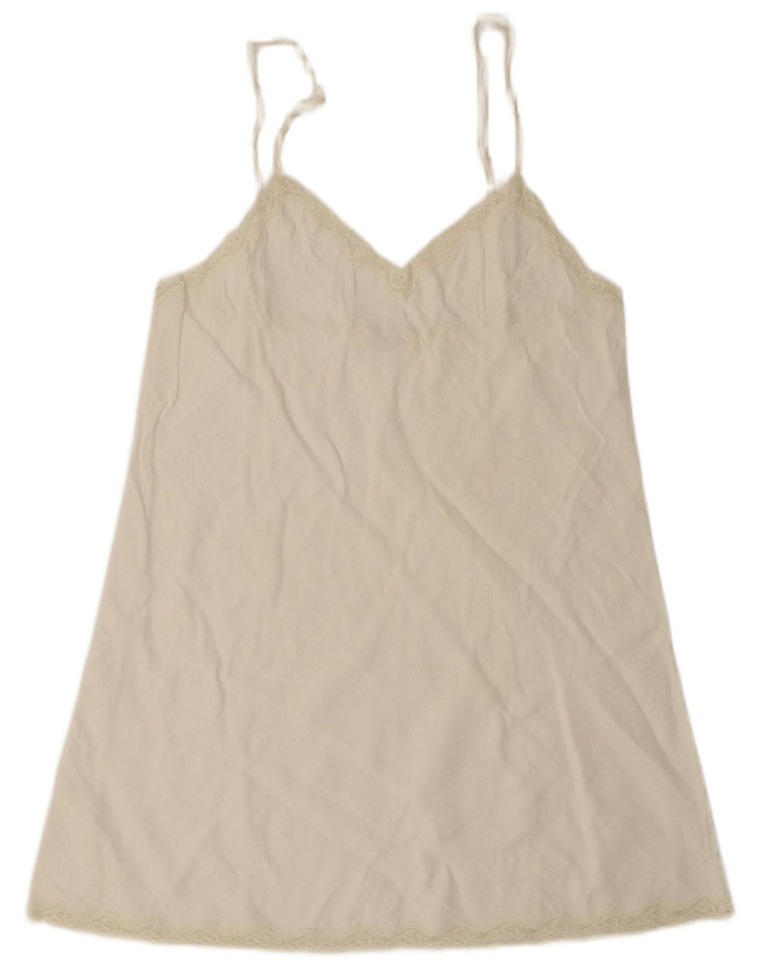 Vintage Dame Mini Slip Dress UK 10 Small White