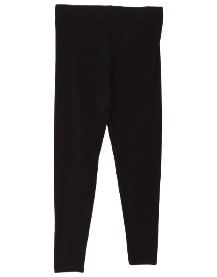 Marks & Spencer Dame Leggings UK 12 Medium Sort Bomuld