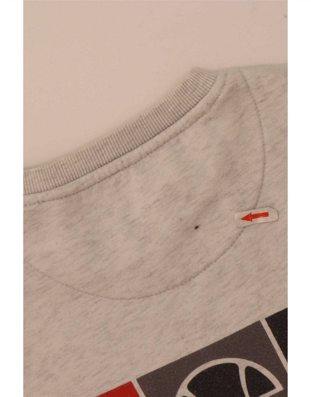Ellesse Herre Grafisk Sweatshirt Jumper Lille Grå Flecked Polyester