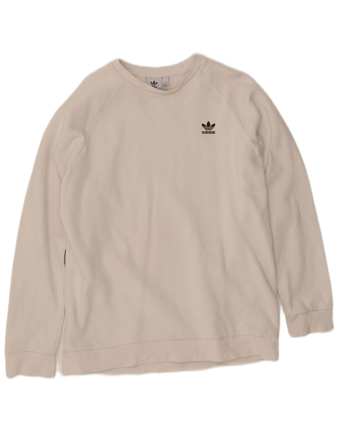 ADIDAS Herre Primegreen Sweatshirt Jumper Stor Hvid Bomuld