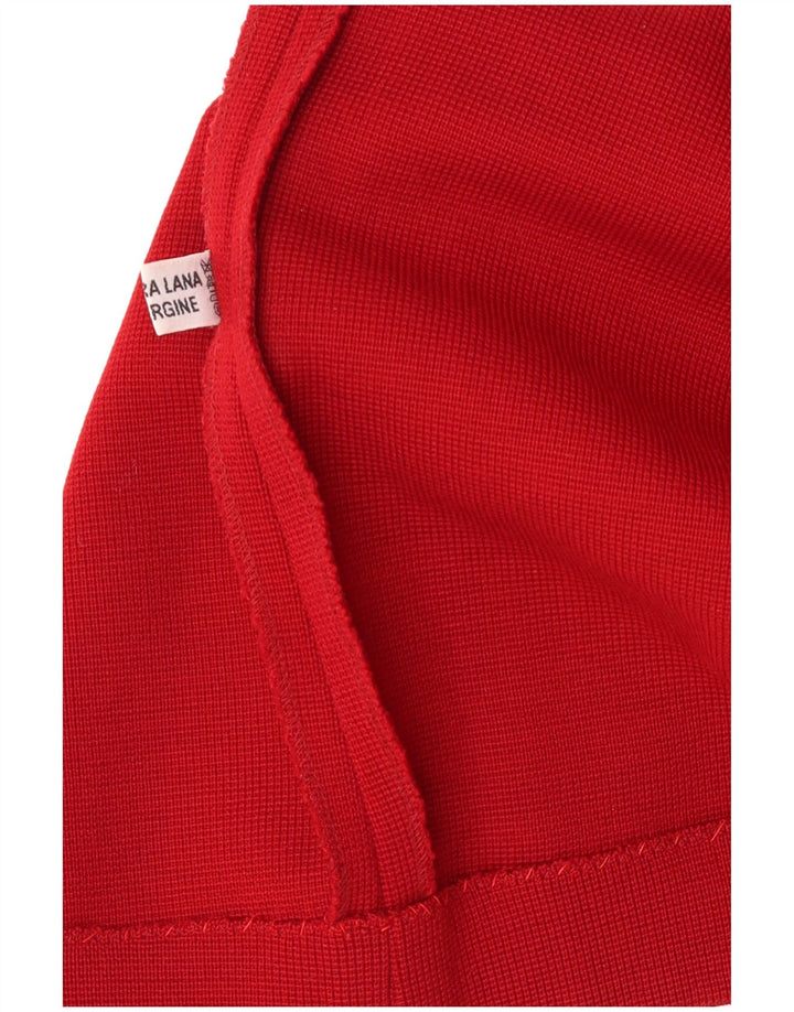 Vintage Blyantnederdel til kvinder W32 Stor rød uld