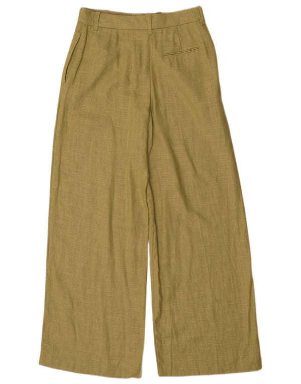 Marks & Spencer Chinobukser med brede ben til kvinder UK 8 Small W26 L29 Green