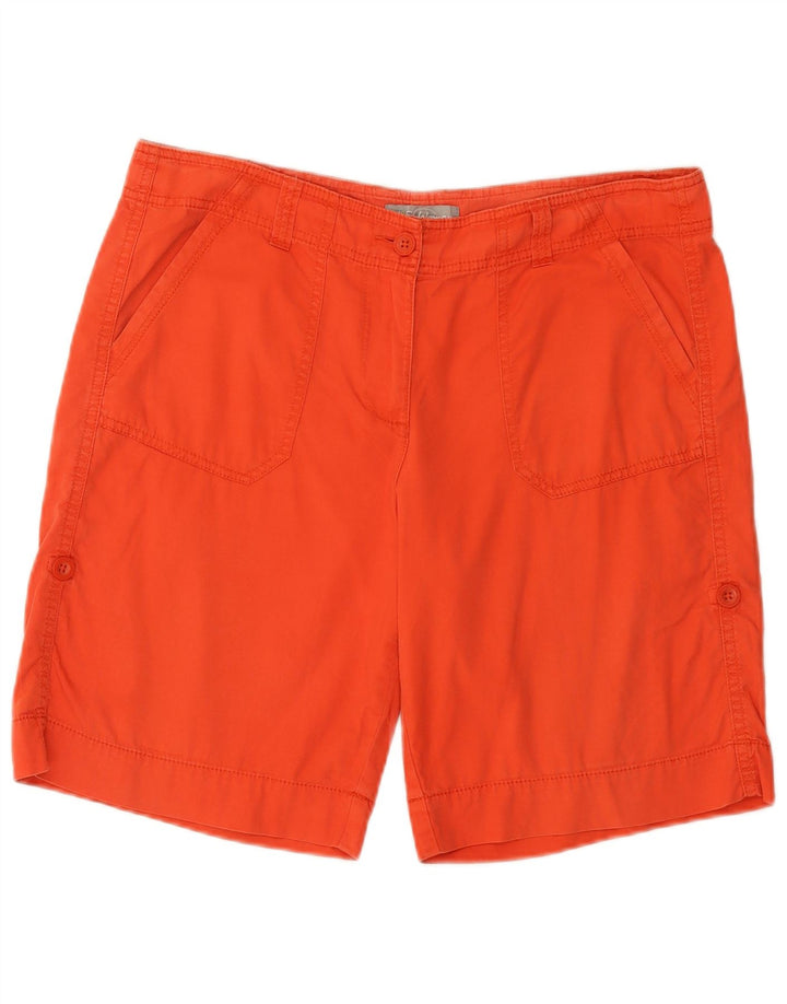 Marks & Spencer Cargo Shorts til kvinder UK 14 Large W34 Orange Bomuld