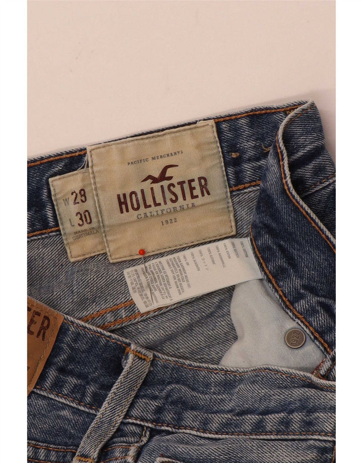 Hollister Straight Jeans til mænd W29 L30 blå bomuld