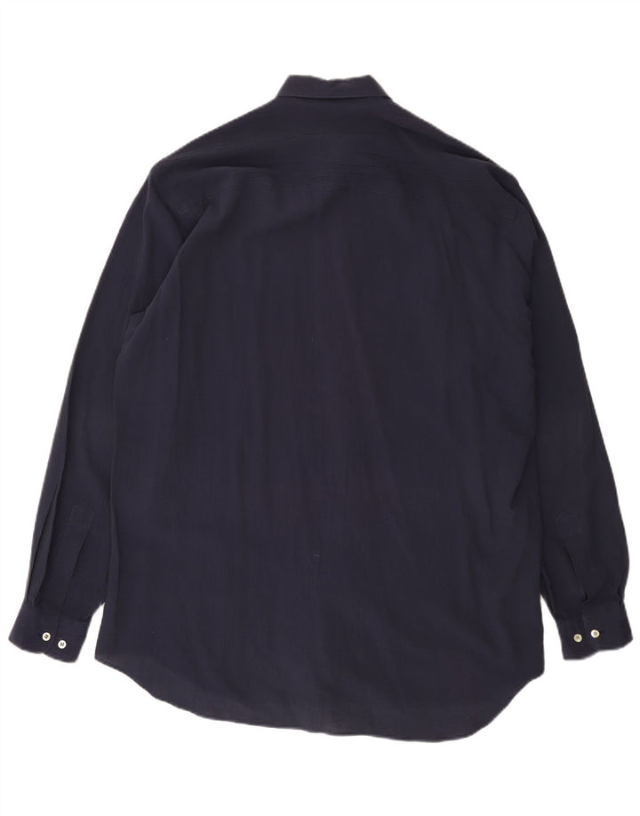 EMPORIO ARMANI Herre Loose Fit skjorte Medium Navy Blue