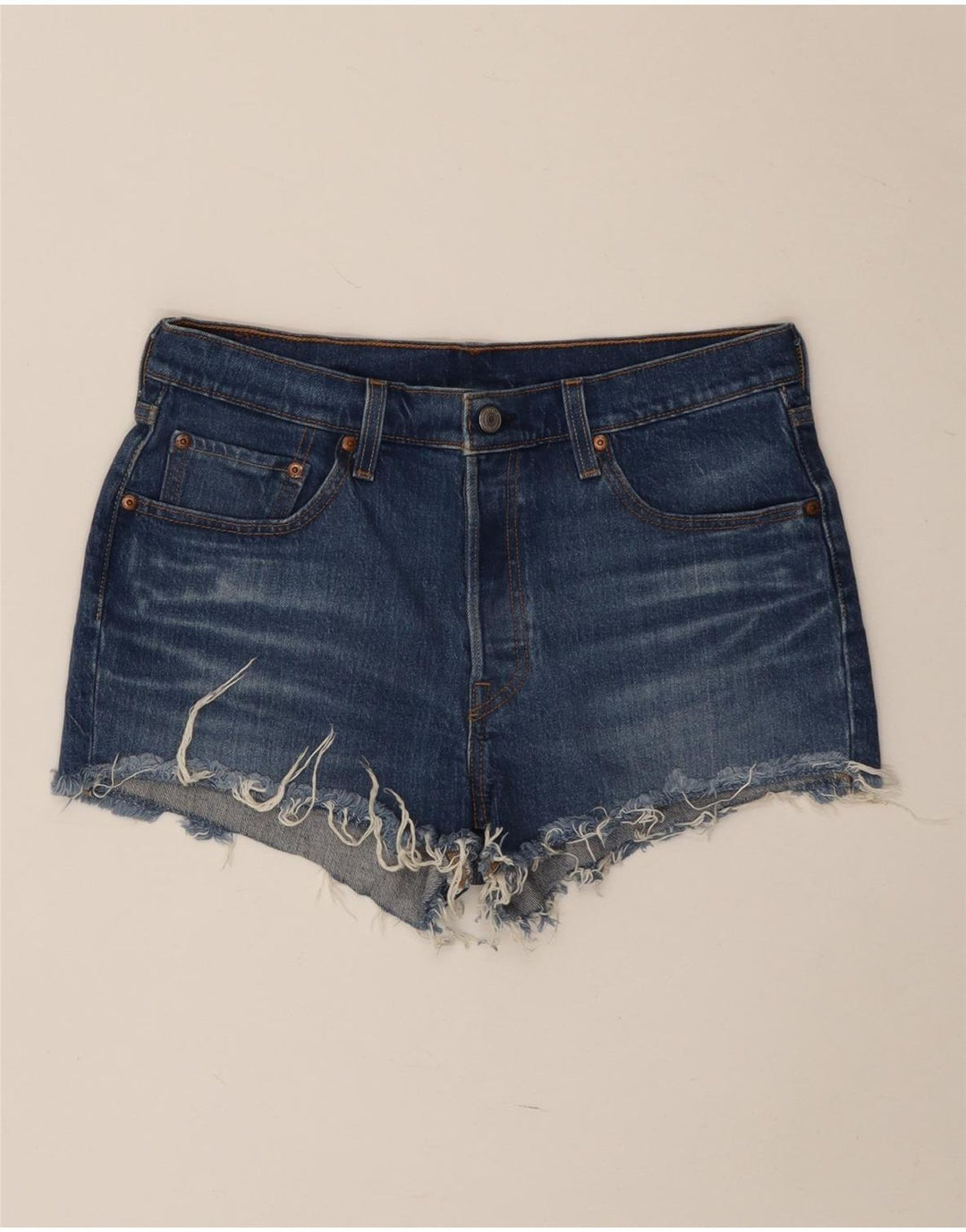 Levi's Womens 501 denimshorts W29 Medium Blue Bomuld