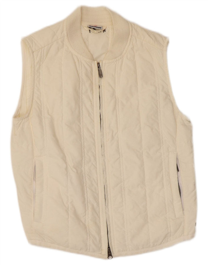 Murphy & Nye Womens Polstret Gilet UK 10 Small Off White Polyamid