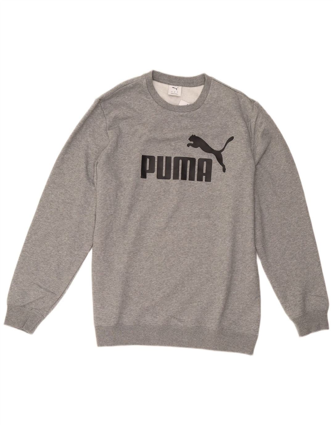 Puma Herre Grafisk Sweatshirt Jumper Stor Grå Bomuld