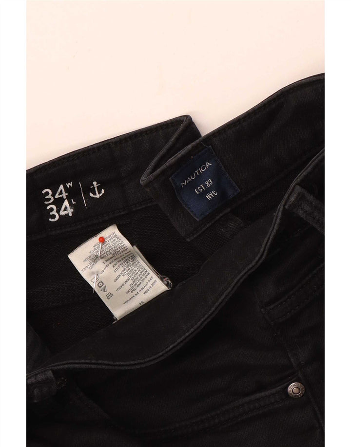 Nautica Herre Slim Jeans W34 L26 Sort Bomuld