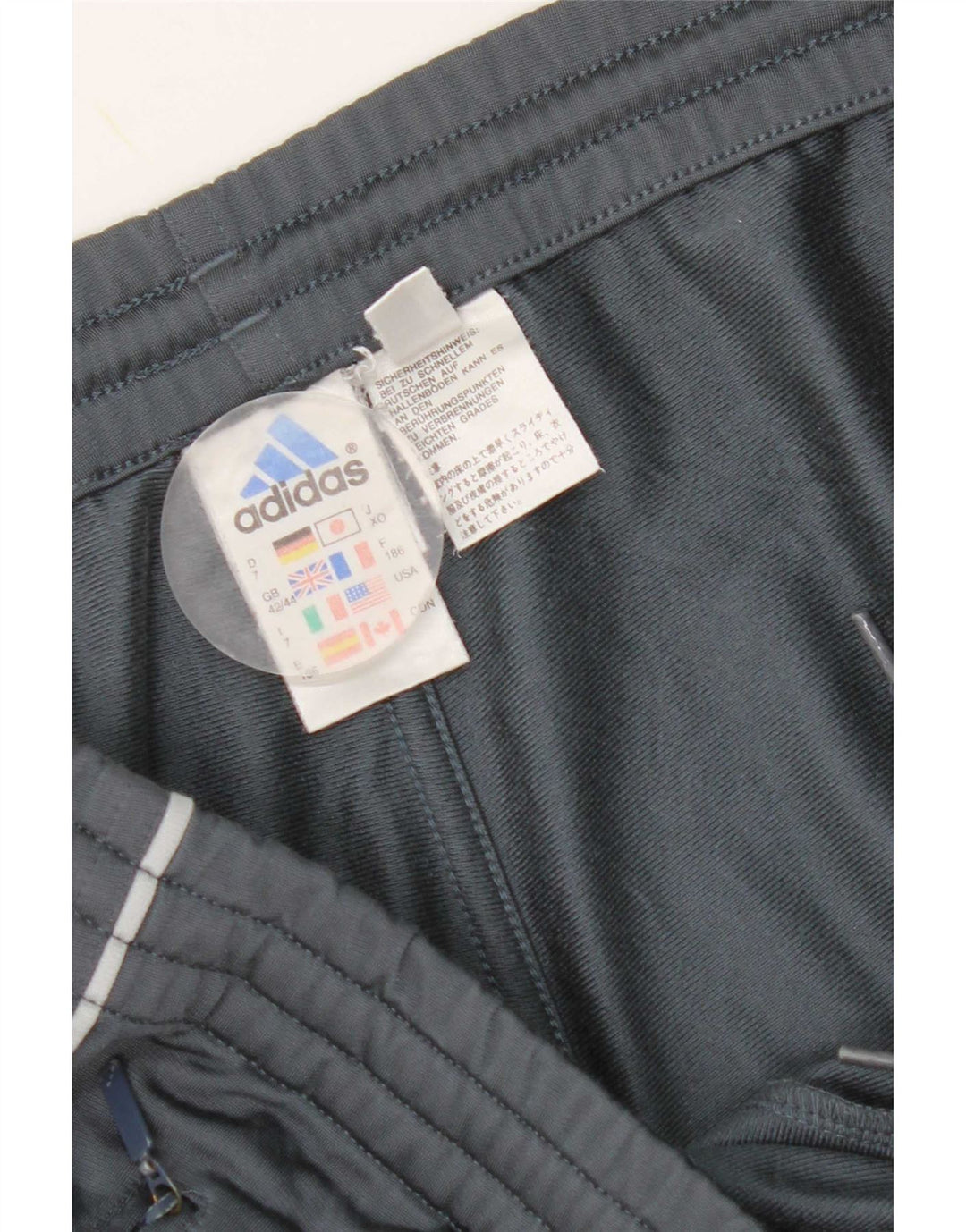 Adidas Træningsdragtsbukser til mænd UK 42/44 Large Grå Polyester