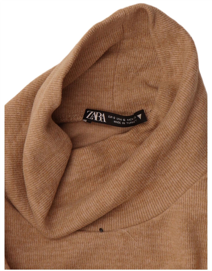 Zara Damevest Top UK 8 Small Beige Bomuld