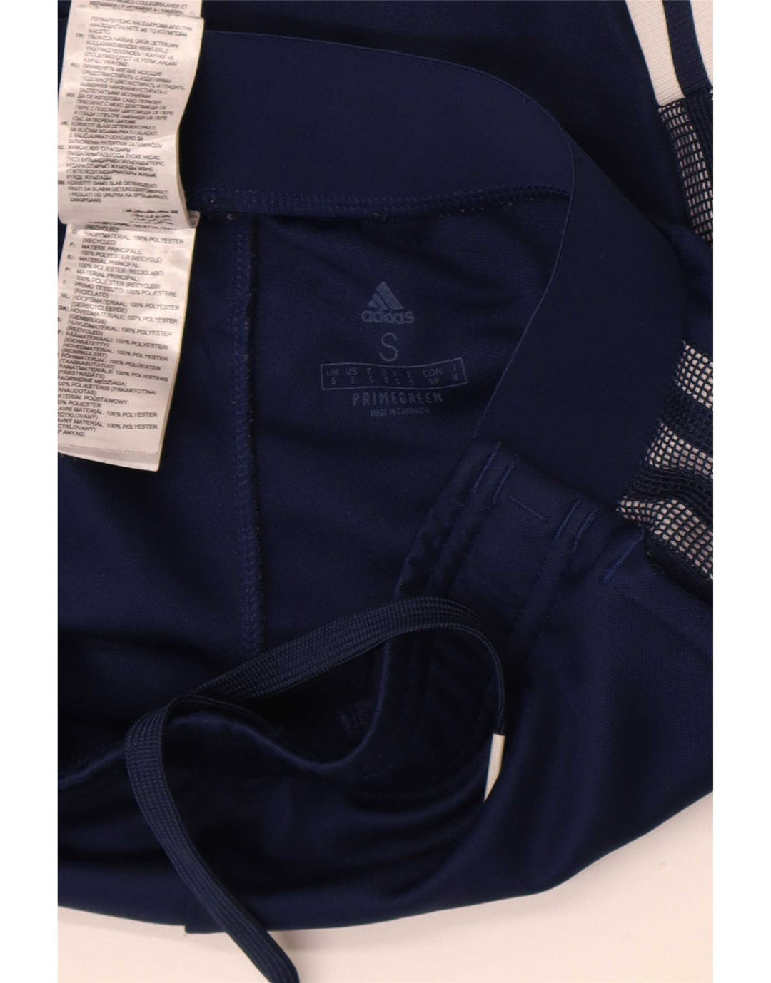 Adidas Dame træningsdragt Bukser UK 10 Small Navy Blue Polyester