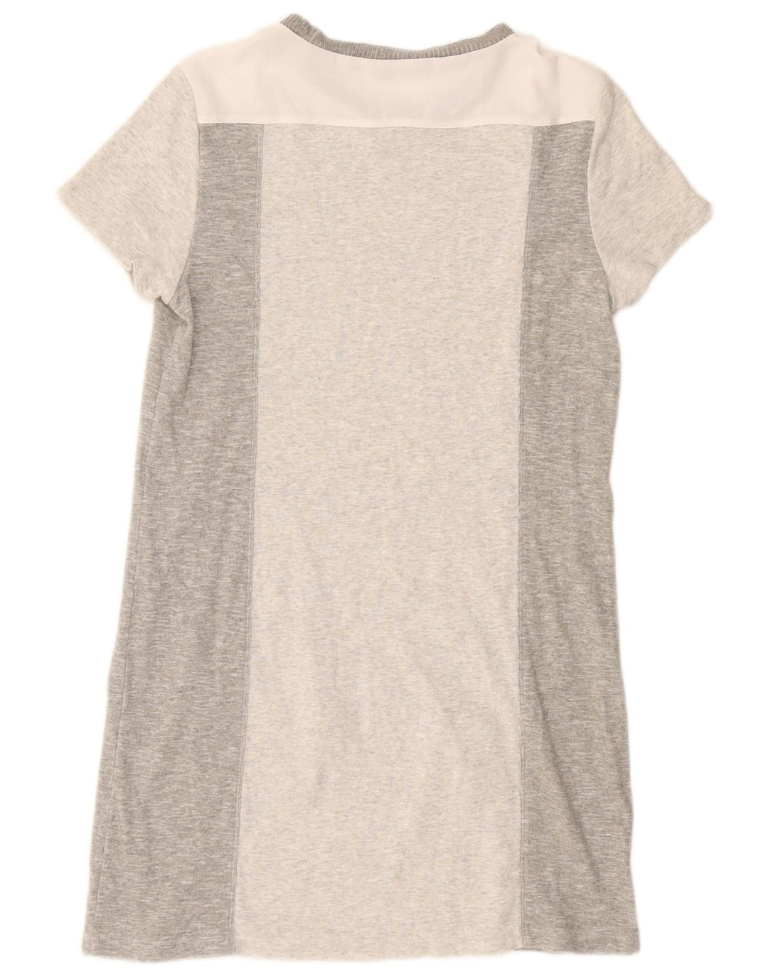 FRENCH CONNECTION Womens T-Shirt Dress UK 12 Medium Grey Colourblock