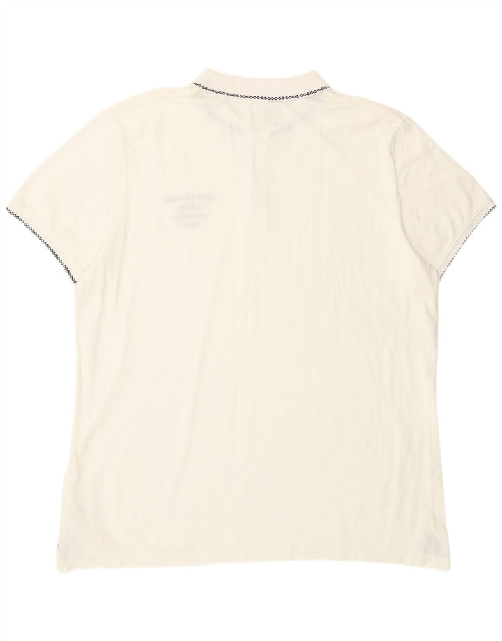 Timberland Herre Slim Fit Polo Shirt 3XL Hvid Bomuld