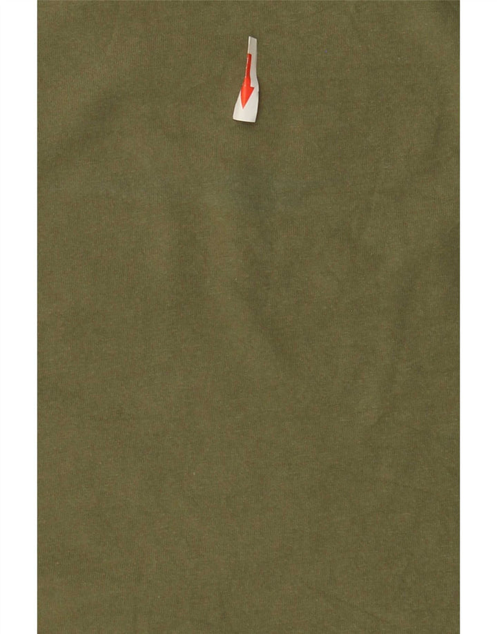 Quiksilver Herre Regular Fit Grafisk T-shirt Top Medium Khaki Bomuld