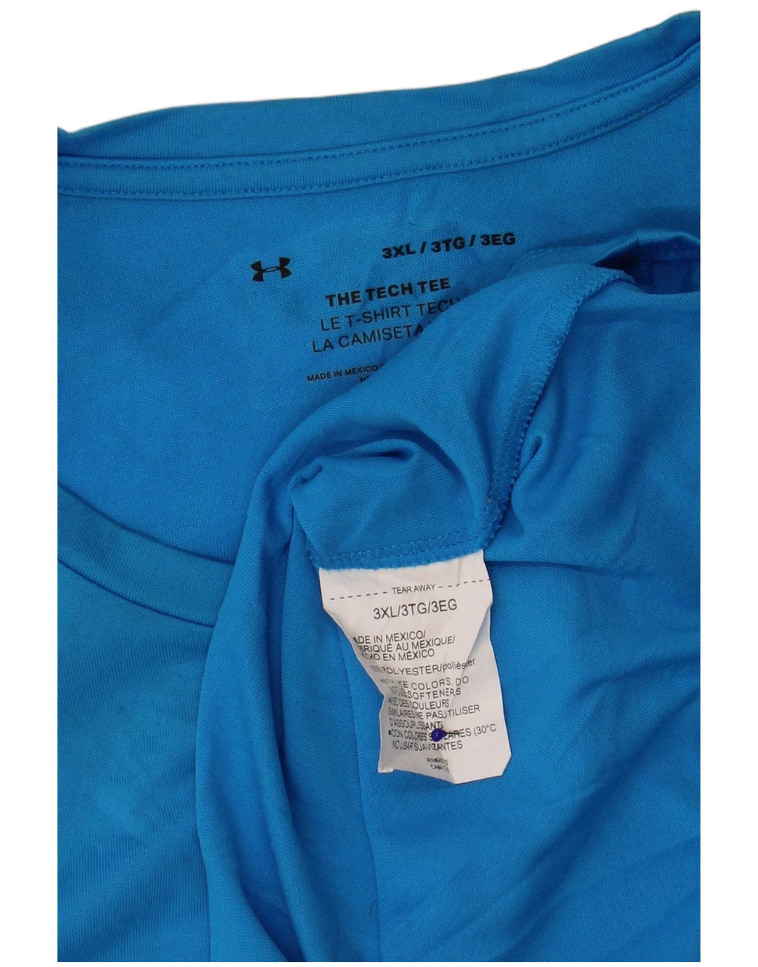 Under Armour Herre T-Shirt Top 3XL Blå Polyester