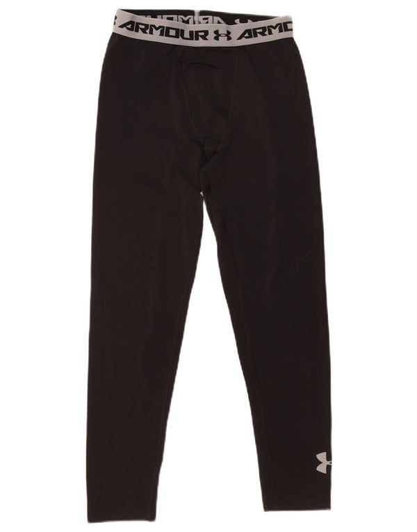 Under Armour Boys Fitted Grafiske Leggings 11-12 år Large Sort