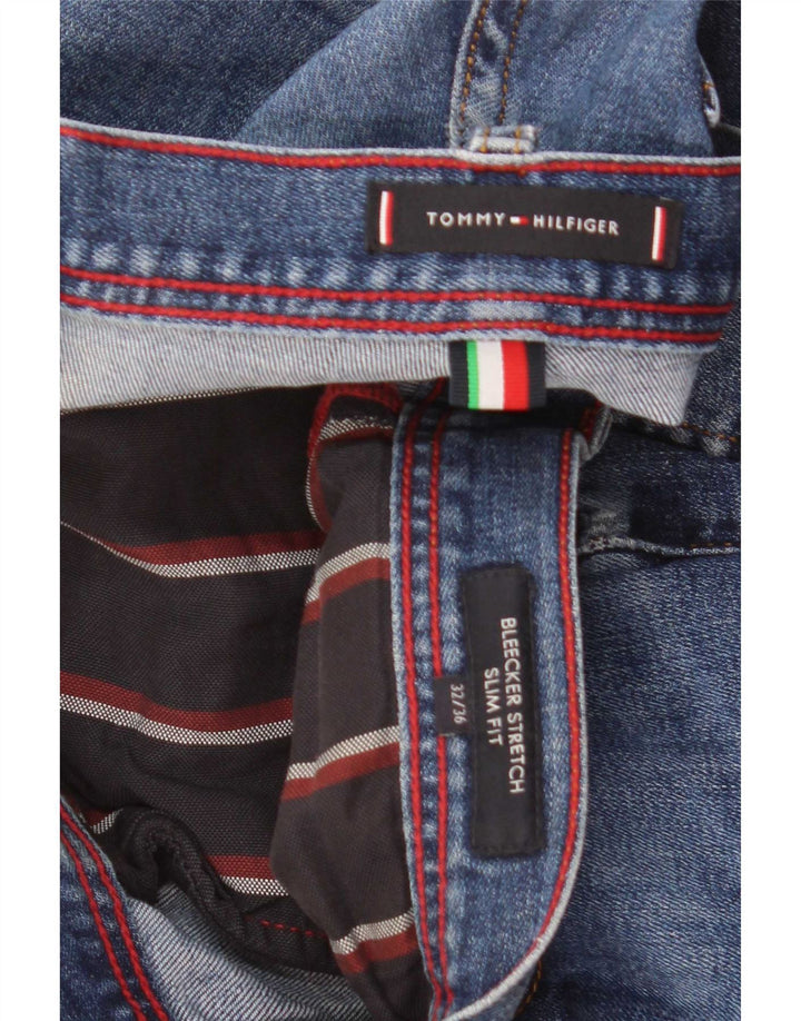 Tommy Hilfiger Herre Bleecker Slim Jeans W32 L36 Blå