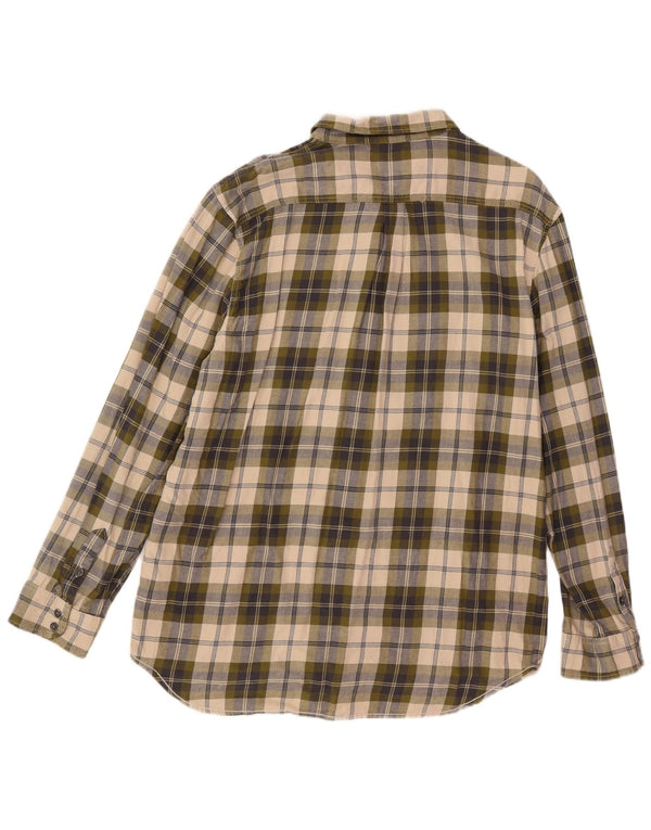 Vans Herre Classic Fit Flannel Shirt XL Grøn ternet bomuld