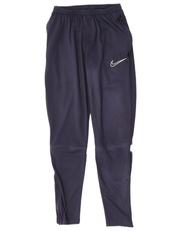 Nike Boys træningsdragt bukser 8-9 år Small Navy Blue Colourblock