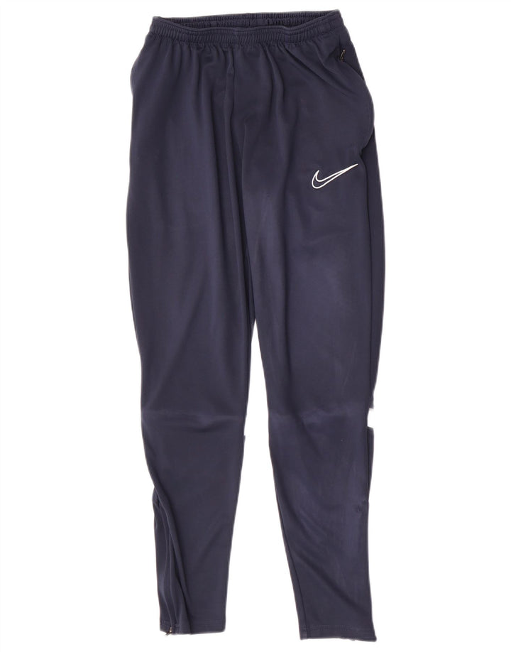 Nike Boys træningsdragt bukser 8-9 år Small Navy Blue Colourblock
