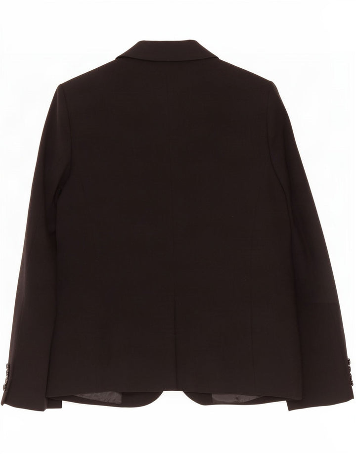 Marks & Spencer Dame 1-knaps blazerjakke UK 10 Lille sort polyester