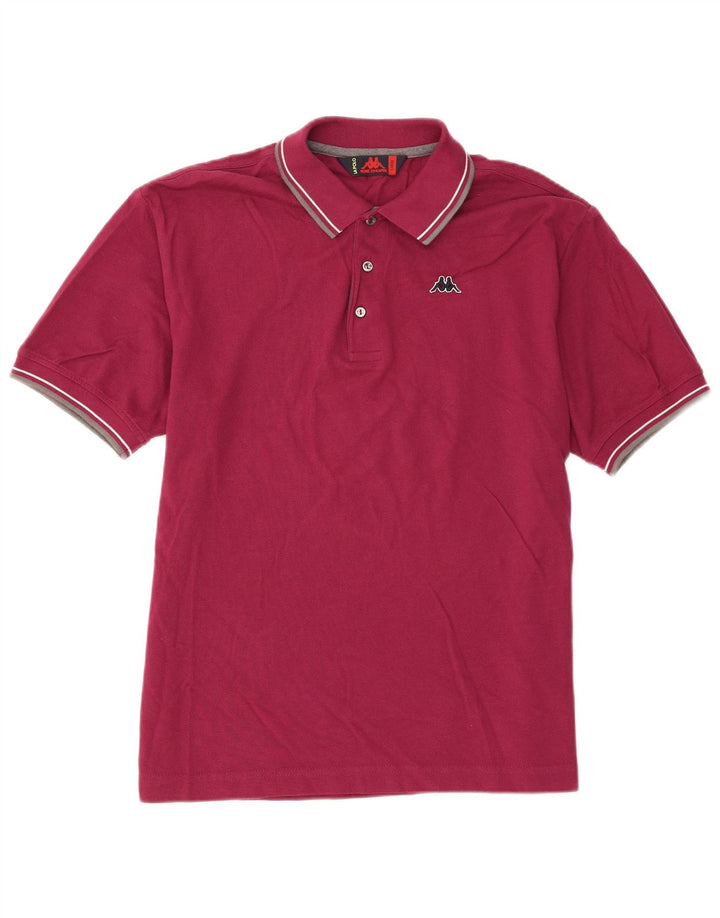 Kappa Kortærmet Herre Regular Fit Polo Shirt Stor Rød Bomuld