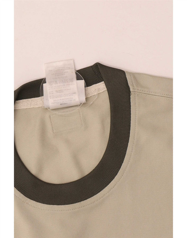 Adidas Herre T-shirt Top Medium Beige Colourblock Polyester