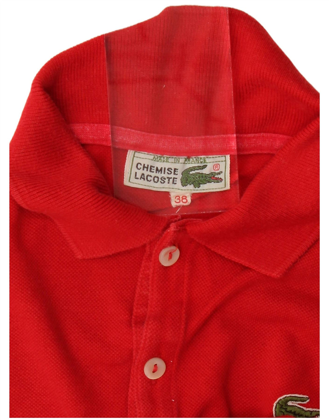 LACOSTE Poloshirt til kvinder Størrelse 38 Medium Rød Bomuld