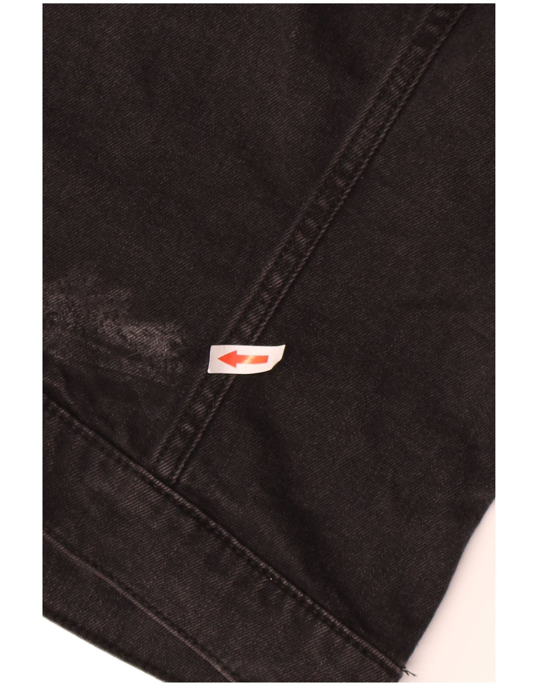 Hollister Dame denimjakke med hætte UK 14 Medium Grey Colourblock