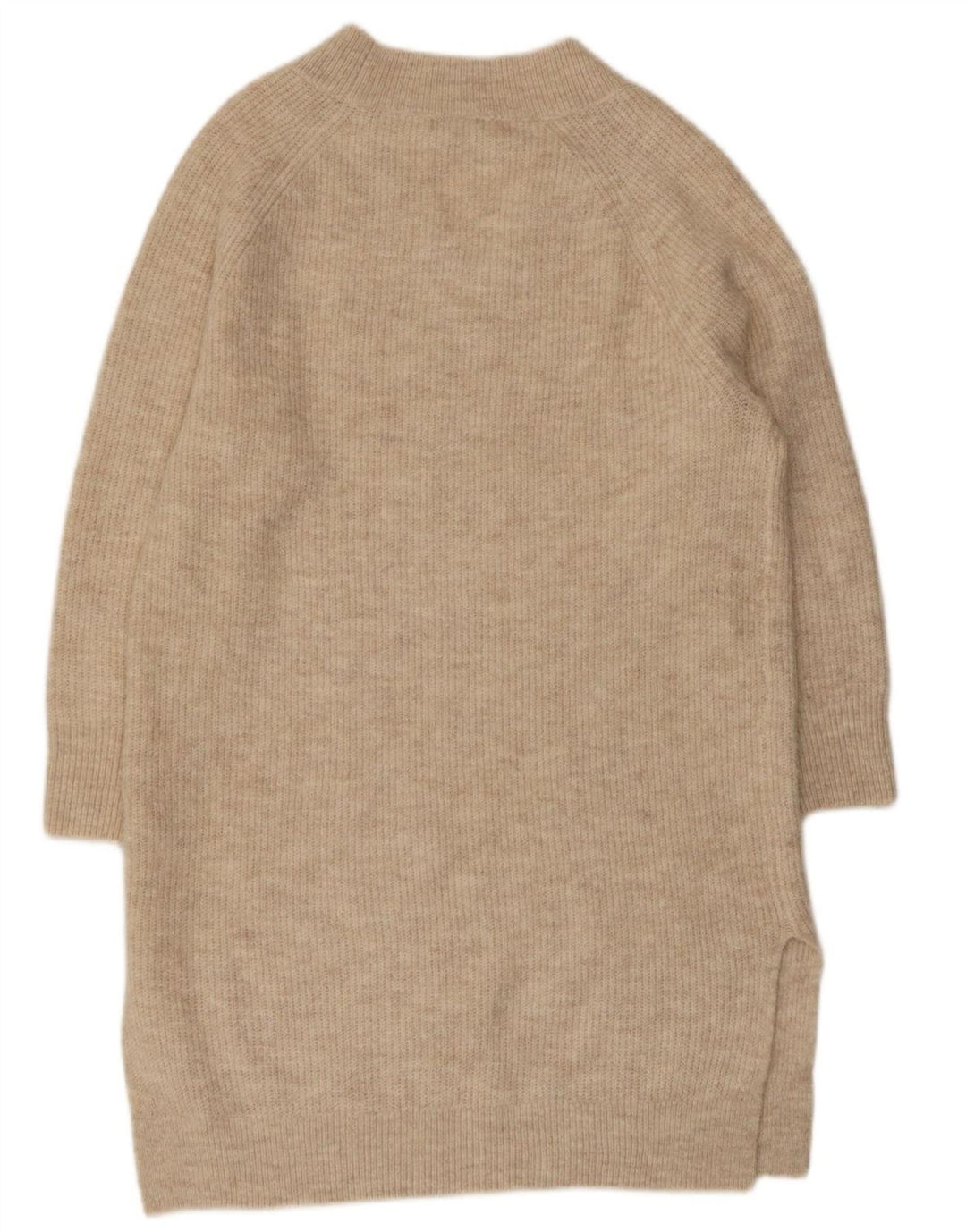 MONSOON Dame Loose Fit Jumper Dress UK 14 Medium Beige Akryl