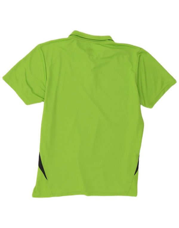 Adidas Dame Climalite Polo shirt UK 18 XL Grøn Colourblock