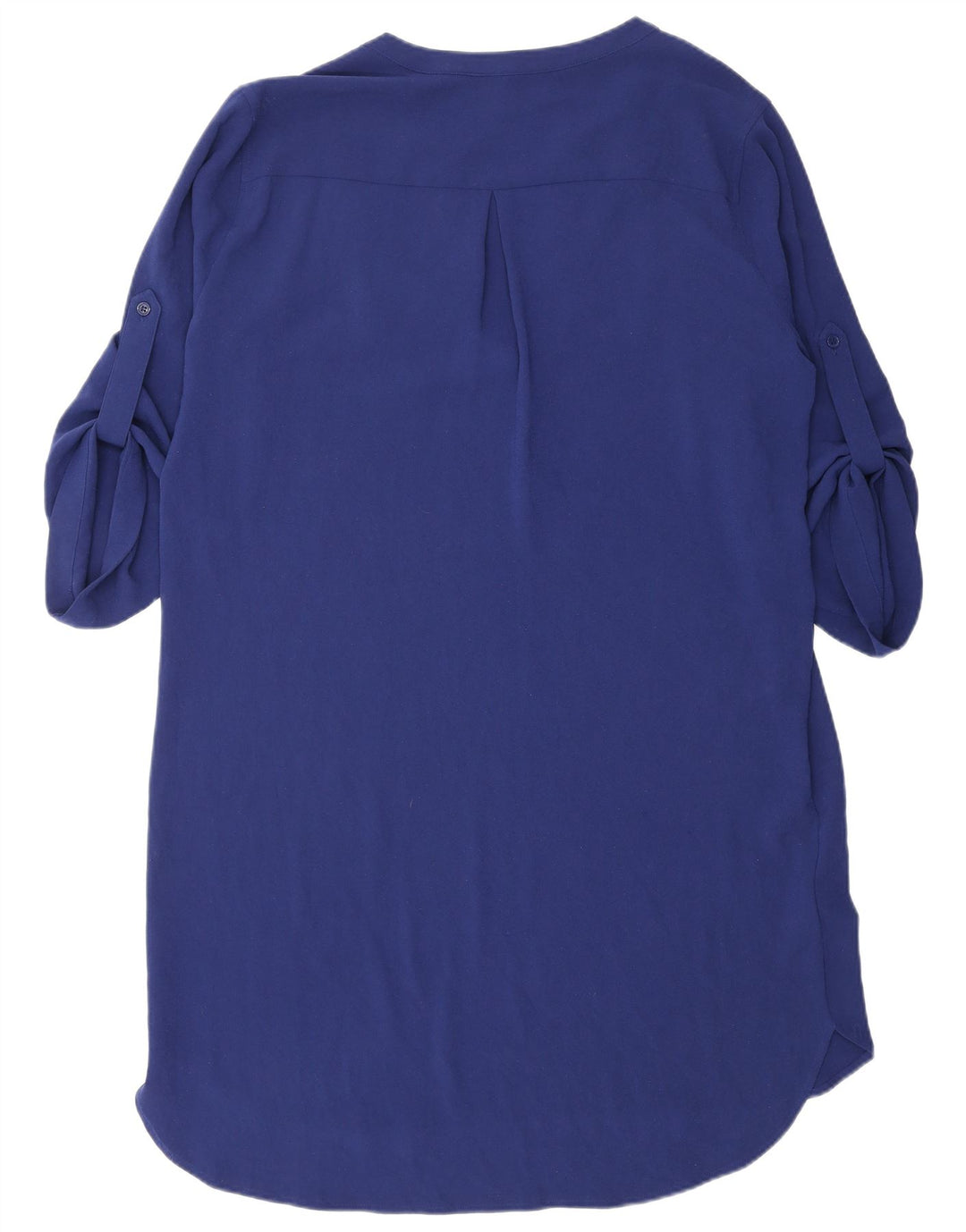 BCBGMAXAZRIA Womens 3/4 Sleeve Tunic Dress UK 16 Large Blue Polyester