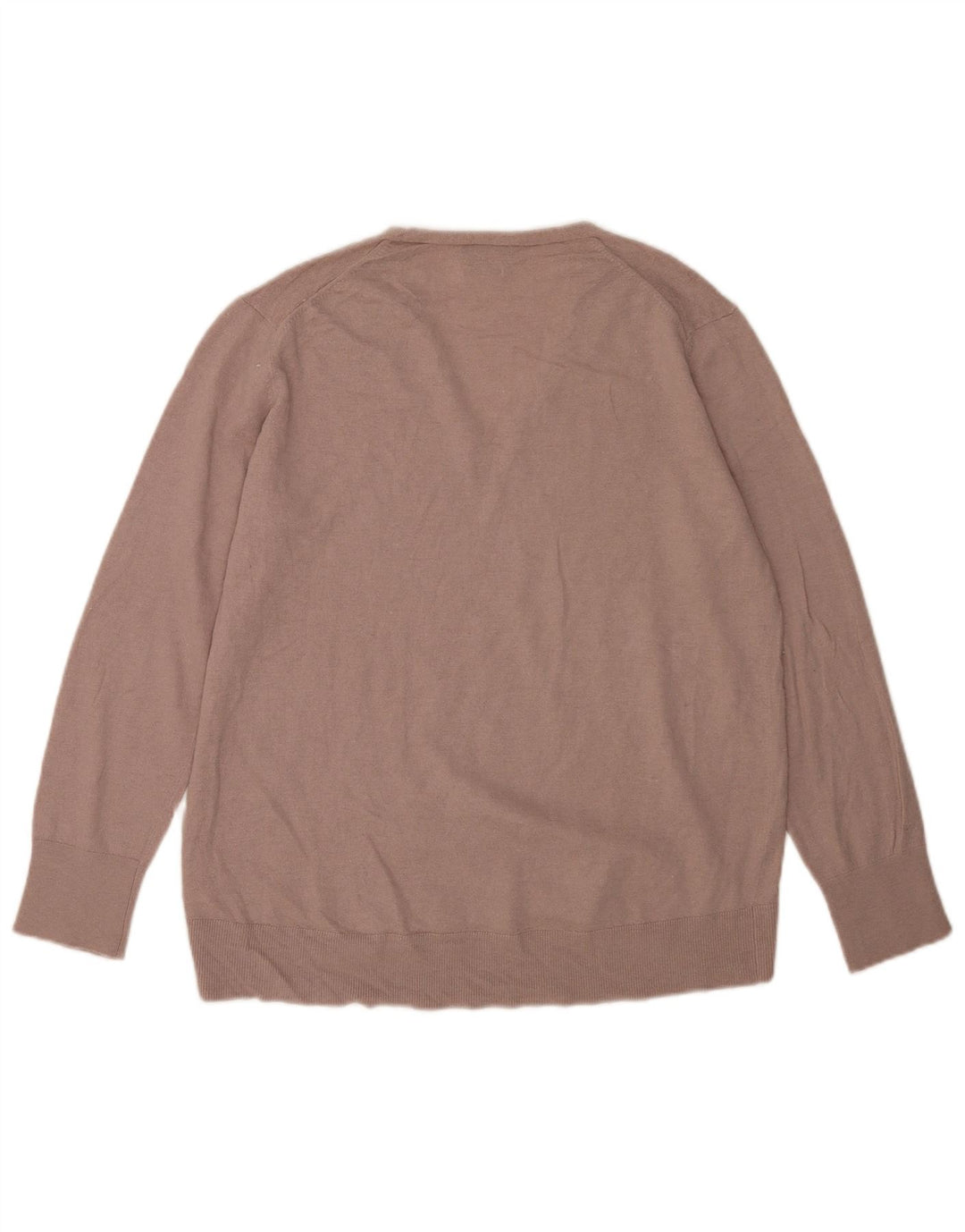 Massimo Dutti Herre V-hals sweater Medium Brun Uld