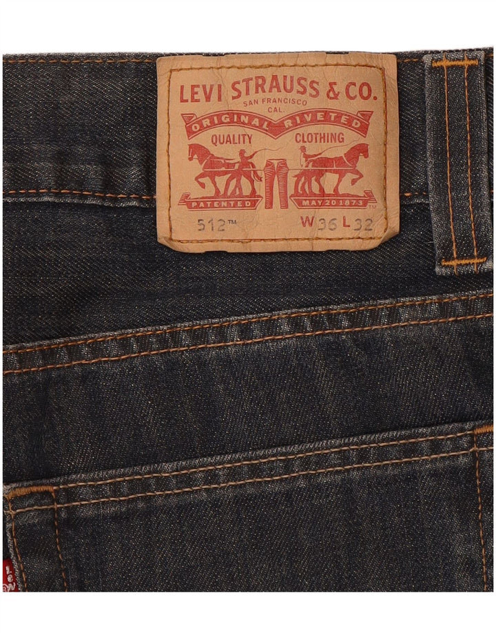 LEVI'S Herre 512 Bootcut Jeans W36 L32 Blå