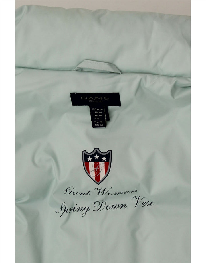 GANT Dame Polstret Gilet UK 14 Medium Turkis Polyester