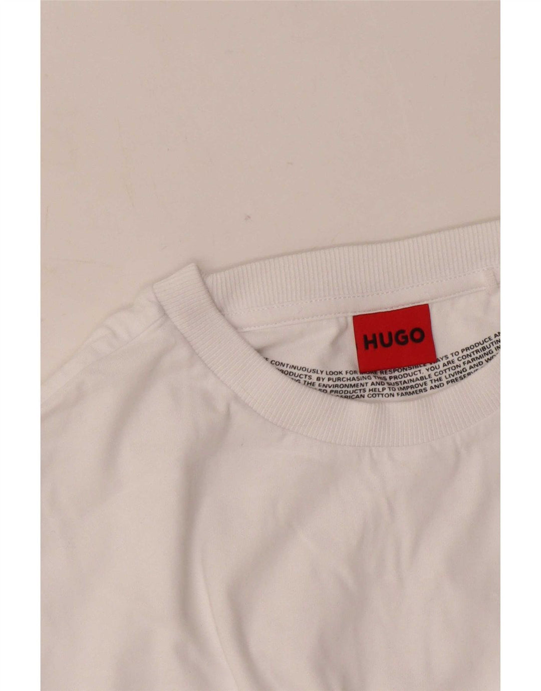 Hugo Boss Herre Grafisk T-Shirt Top Medium White