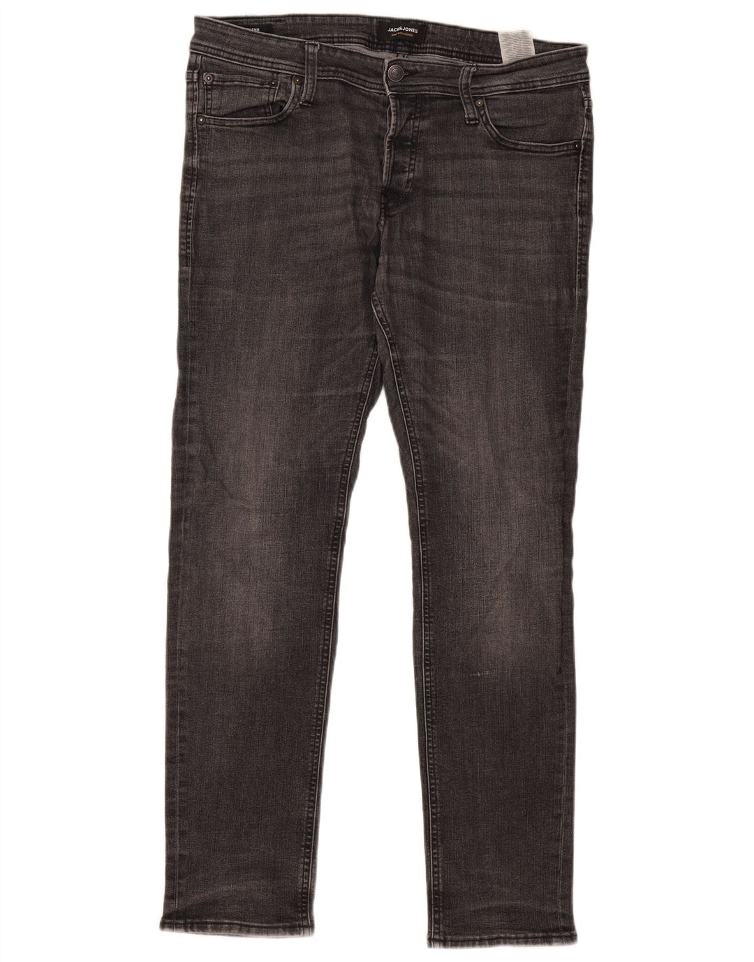 JACK & JONES Herre GLENN Slim Jeans W34 L32 Grå Bomuld