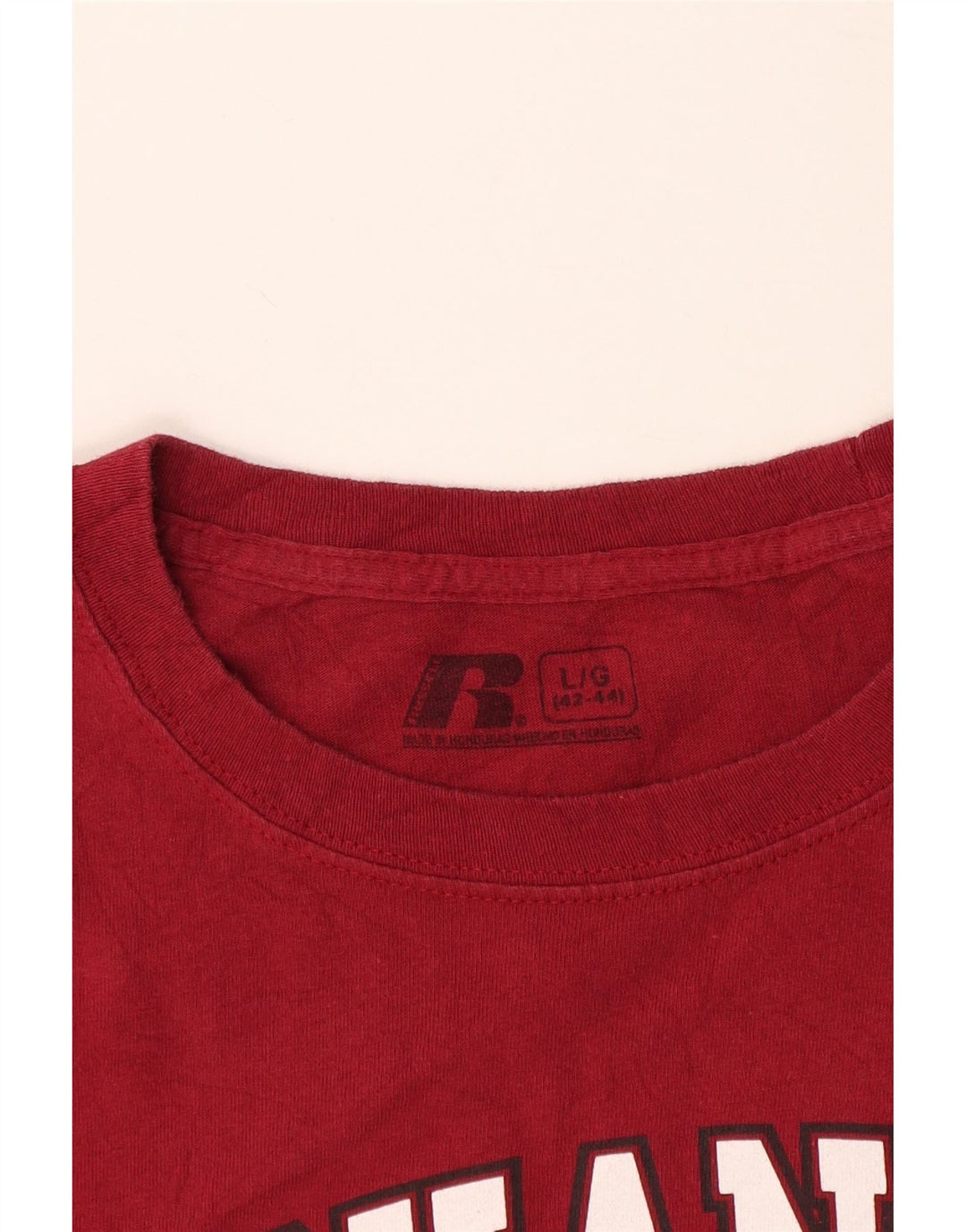 Russell Athletic Herre Arkansas Razorbacks Grafisk T-Shirt Top Stor Rød