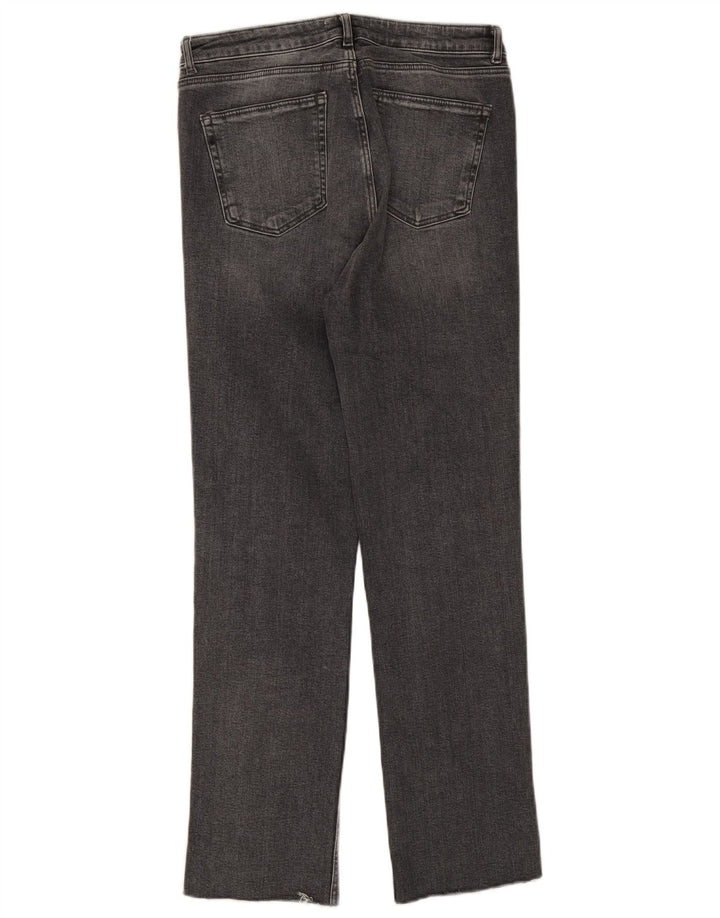 ZARA Womens Straight Jeans EU 42 Large W32 L30 Grey