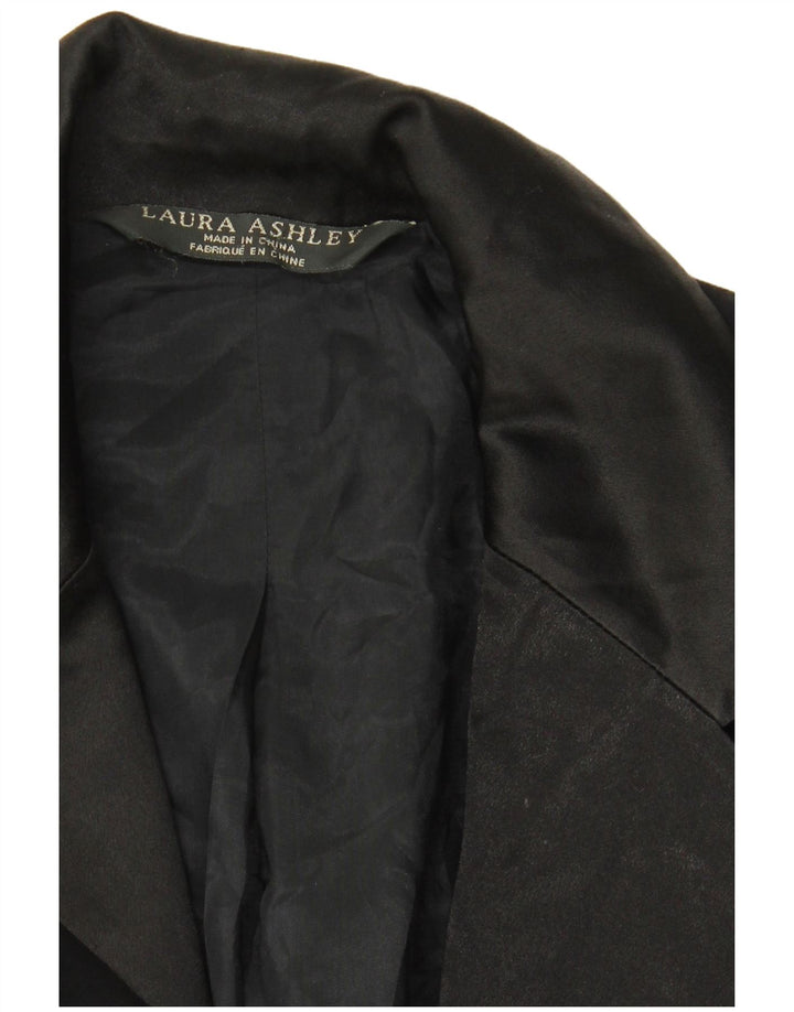 Laura Ashley Dame 1 Knap Blazer Jakke UK 12 Medium Sort