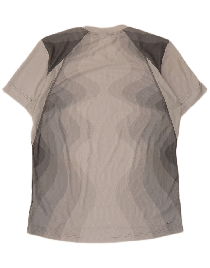 Adidas Herre T-Shirt Top Stor Grå Tie Dye Polyester