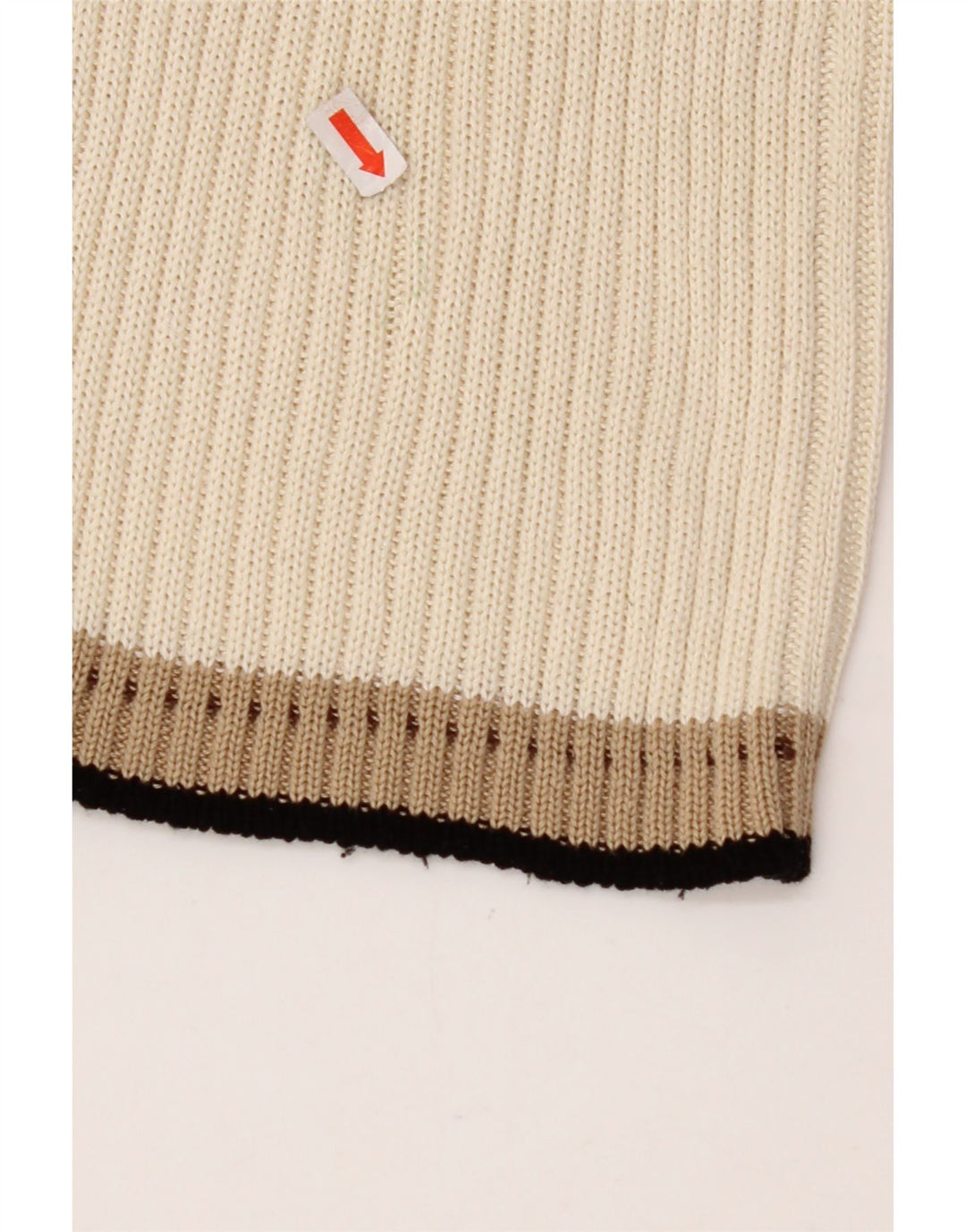 CERRUTI 1881 Dame cardigan sweater UK 12 Medium Off White Bomuld