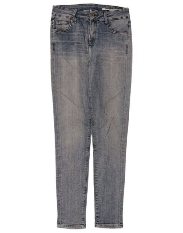 Zara Womens High Rise Cropped Jeans EU 38 XS W26 L28 Blue