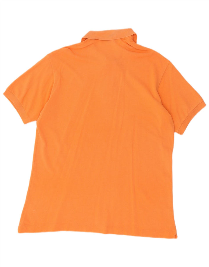 LACOSTE Poloshirt til mænd størrelse 5 Large Orange Bomuld