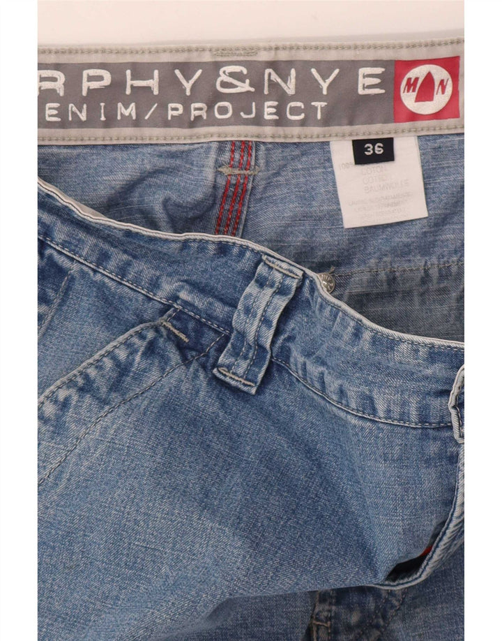 Murphy & Nye Straight Jeans til mænd W36 L31 Blue Cotton