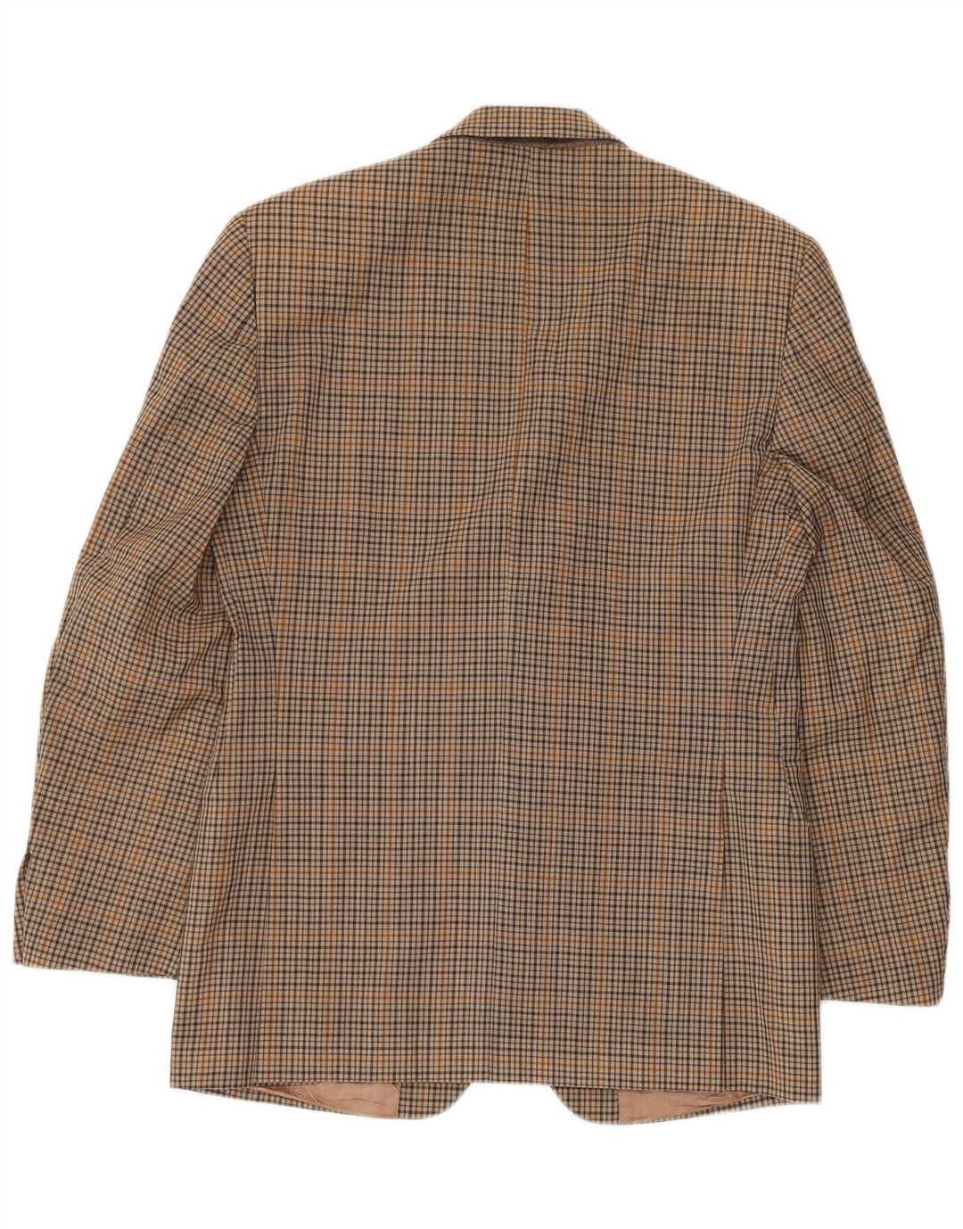 Cacharel Herre 2-knaps blazerjakke IT 48 Medium brun ternet uld